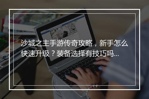 沙城之主手游传奇攻略，新手怎么快速升级？装备选择有技巧吗？