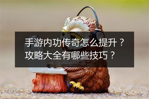 手游内功传奇怎么提升？攻略大全有哪些技巧？