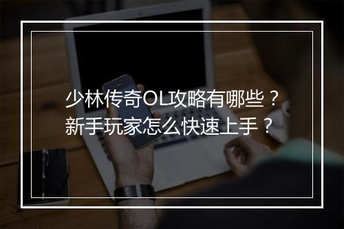 少林传奇OL攻略有哪些？新手玩家怎么快速上手？