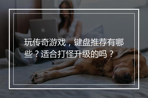 玩传奇游戏，键盘推荐有哪些？适合打怪升级的吗？