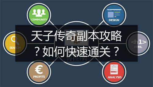 天子传奇副本攻略？如何快速通关？