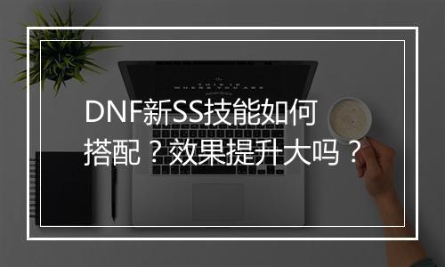 DNF新SS技能如何搭配？效果提升大吗？