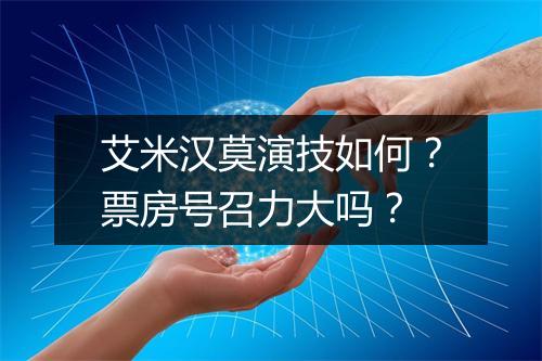 艾米汉莫演技如何？票房号召力大吗？