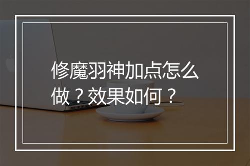 修魔羽神加点怎么做？效果如何？