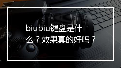 biubiu键盘是什么?效果真的好吗?
