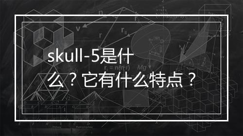 skull-5是什么？它有什么特点？