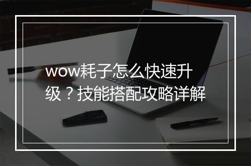 wow耗子怎么快速升级？技能搭配攻略详解
