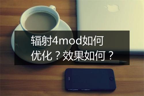 辐射4mod如何优化？效果如何？