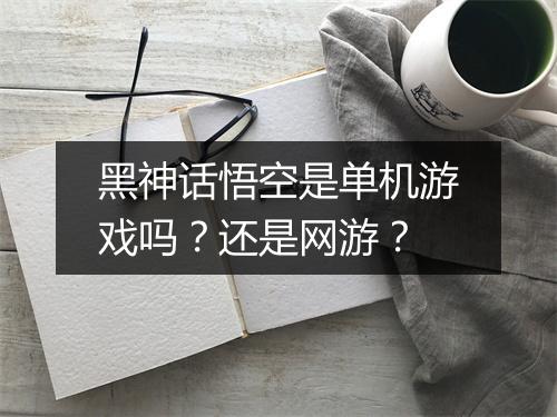 黑神话悟空是单机游戏吗？还是网游？