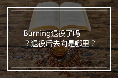 Burning退役了吗？退役后去向是哪里？