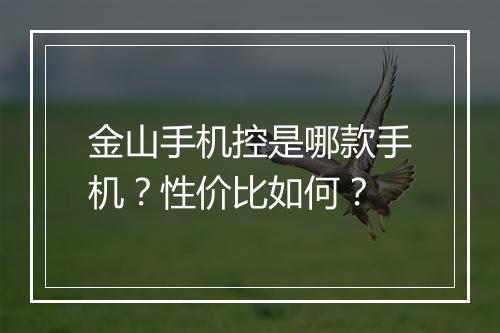 金山手机控是哪款手机？性价比如何？