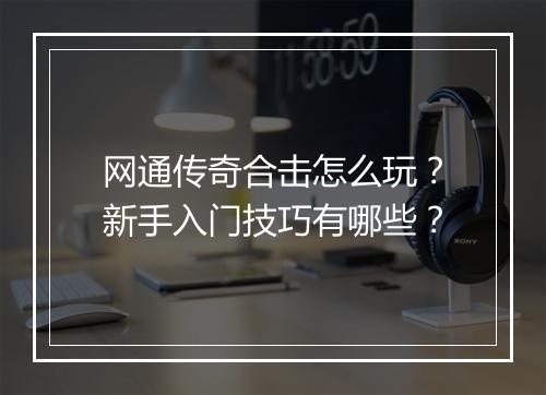 网通传奇合击怎么玩？新手入门技巧有哪些？
