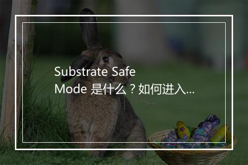 Substrate Safe Mode 是什么？如何进入？