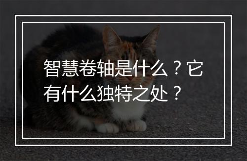 智慧卷轴是什么？它有什么独特之处？