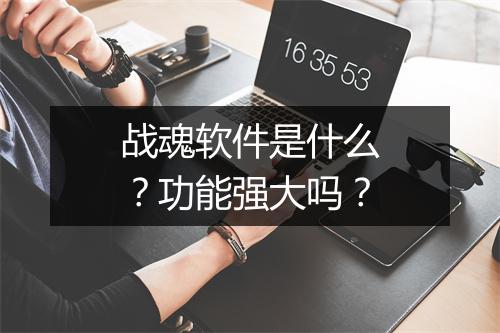 战魂软件是什么？功能强大吗？