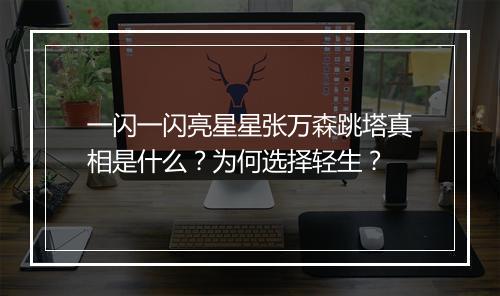 一闪一闪亮星星张万森跳塔真相是什么？为何选择轻生？