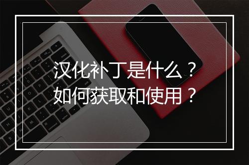 汉化补丁是什么？如何获取和使用？