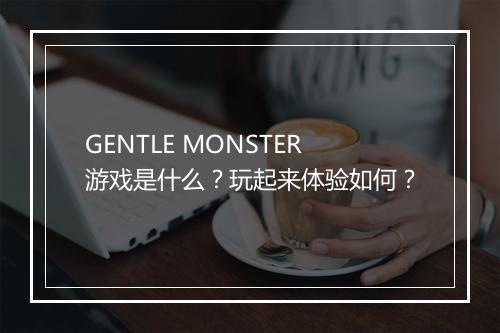 GENTLE MONSTER游戏是什么？玩起来体验如何？