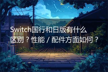 Switch国行和日版有什么区别？性能／配件方面如何？