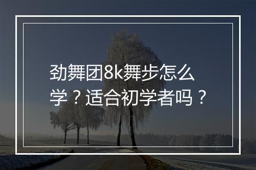 劲舞团8k舞步怎么学？适合初学者吗？