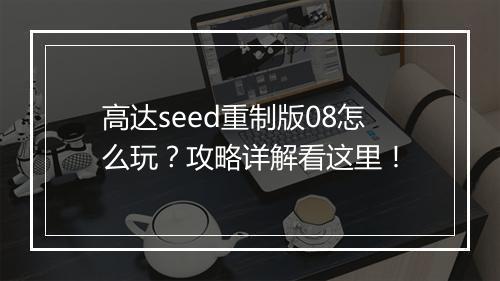 高达seed重制版08怎么玩？攻略详解看这里！