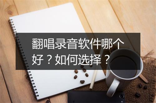 翻唱录音软件哪个好？如何选择？