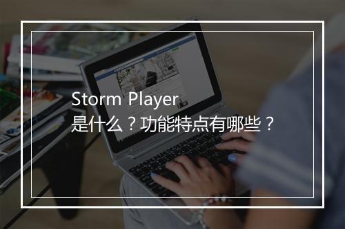 Storm Player 是什么？功能特点有哪些？
