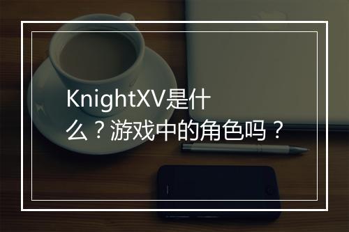 KnightXV是什么？游戏中的角色吗？