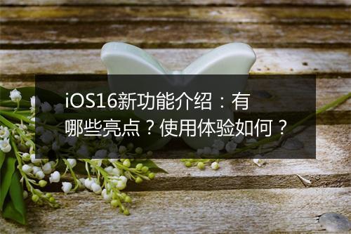 iOS16新功能介绍：有哪些亮点？使用体验如何？