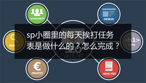 sp小圈里的每天挨打任务表是做什么的？怎么完成？