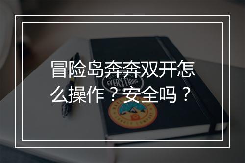 冒险岛奔奔双开怎么操作？安全吗？
