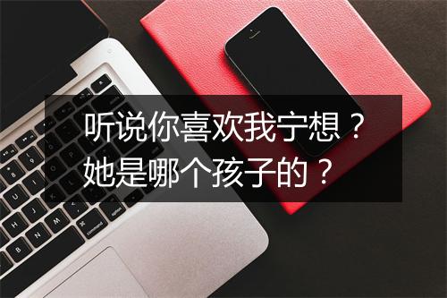 听说你喜欢我宁想？她是哪个孩子的？