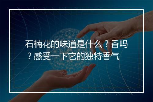 石楠花的味道是什么？香吗？感受一下它的独特香气