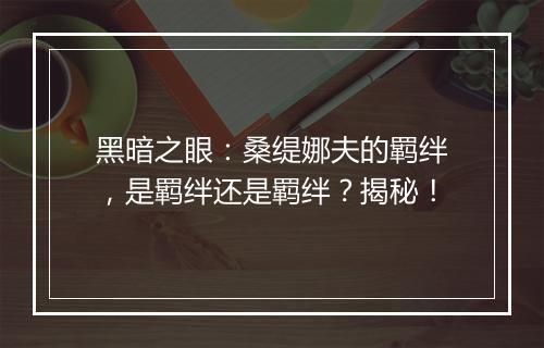 黑暗之眼：桑缇娜夫的羁绊，是羁绊还是羁绊？揭秘！