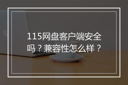 115网盘客户端安全吗？兼容性怎么样？