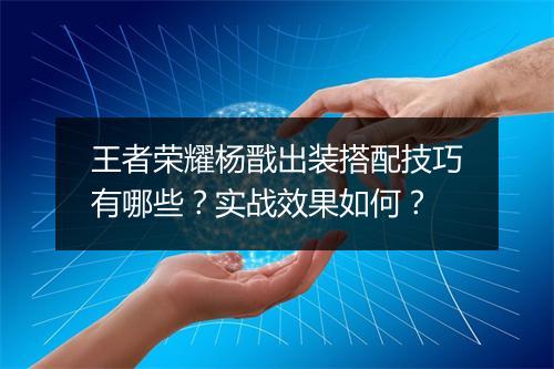 王者荣耀杨戬出装搭配技巧有哪些？实战效果如何？