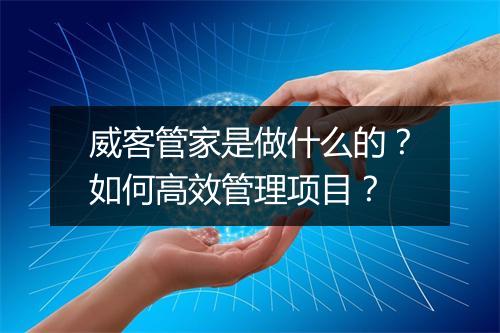 威客管家是做什么的？如何高效管理项目？