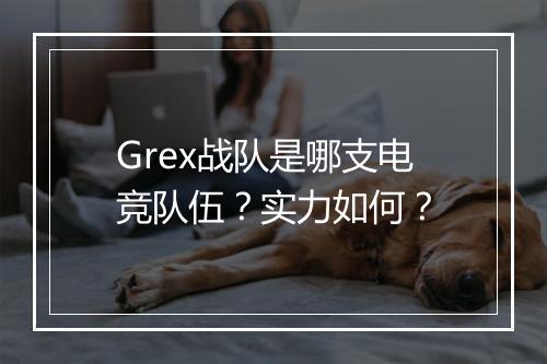 Grex战队是哪支电竞队伍？实力如何？