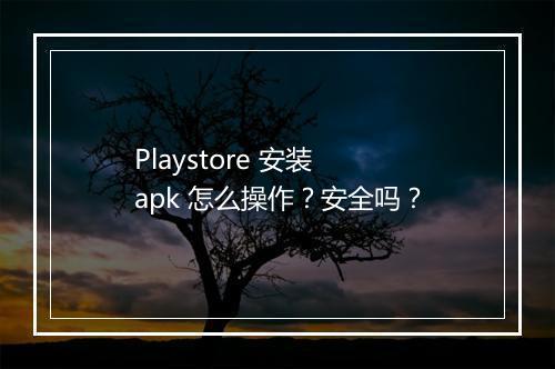 Playstore 安装 apk 怎么操作？安全吗？