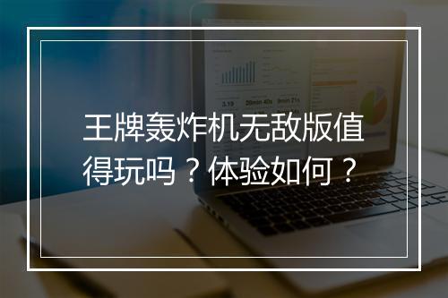 王牌轰炸机无敌版值得玩吗？体验如何？