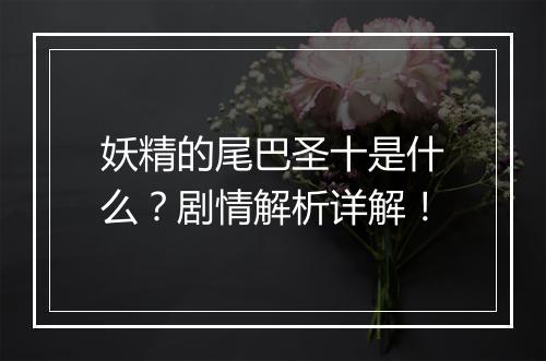 妖精的尾巴圣十是什么？剧情解析详解！