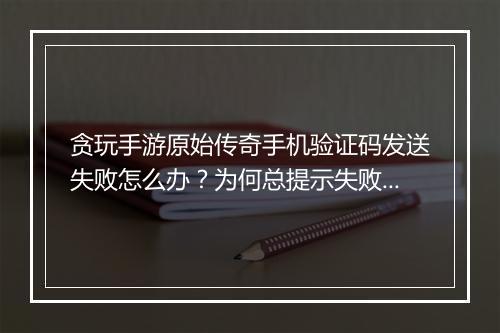 贪玩手游原始传奇手机验证码发送失败怎么办？为何总提示失败？
