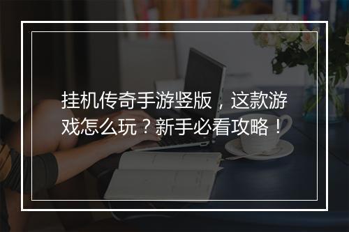挂机传奇手游竖版，这款游戏怎么玩？新手必看攻略！