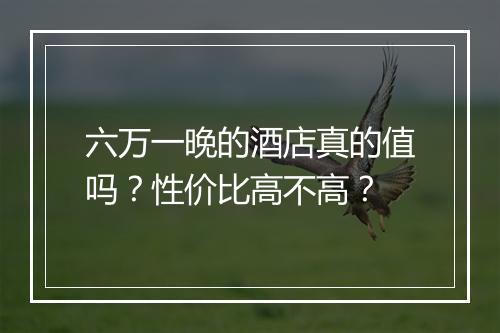 六万一晚的酒店真的值吗？性价比高不高？