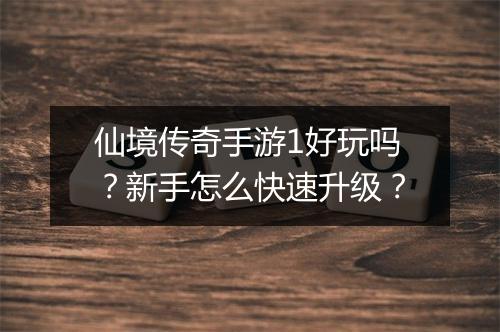 仙境传奇手游1好玩吗？新手怎么快速升级？
