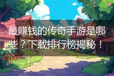 最赚钱的传奇手游是哪些？下载排行榜揭秘！