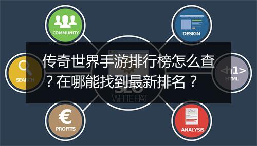 传奇世界手游排行榜怎么查？在哪能找到最新排名？