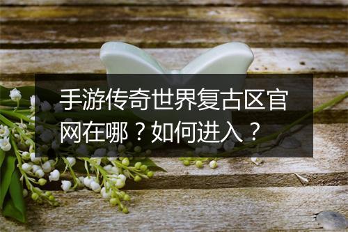 手游传奇世界复古区官网在哪？如何进入？