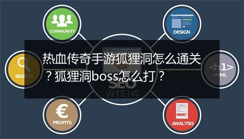 热血传奇手游狐狸洞怎么通关？狐狸洞boss怎么打？