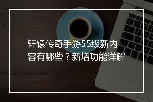轩辕传奇手游55级新内容有哪些？新增功能详解